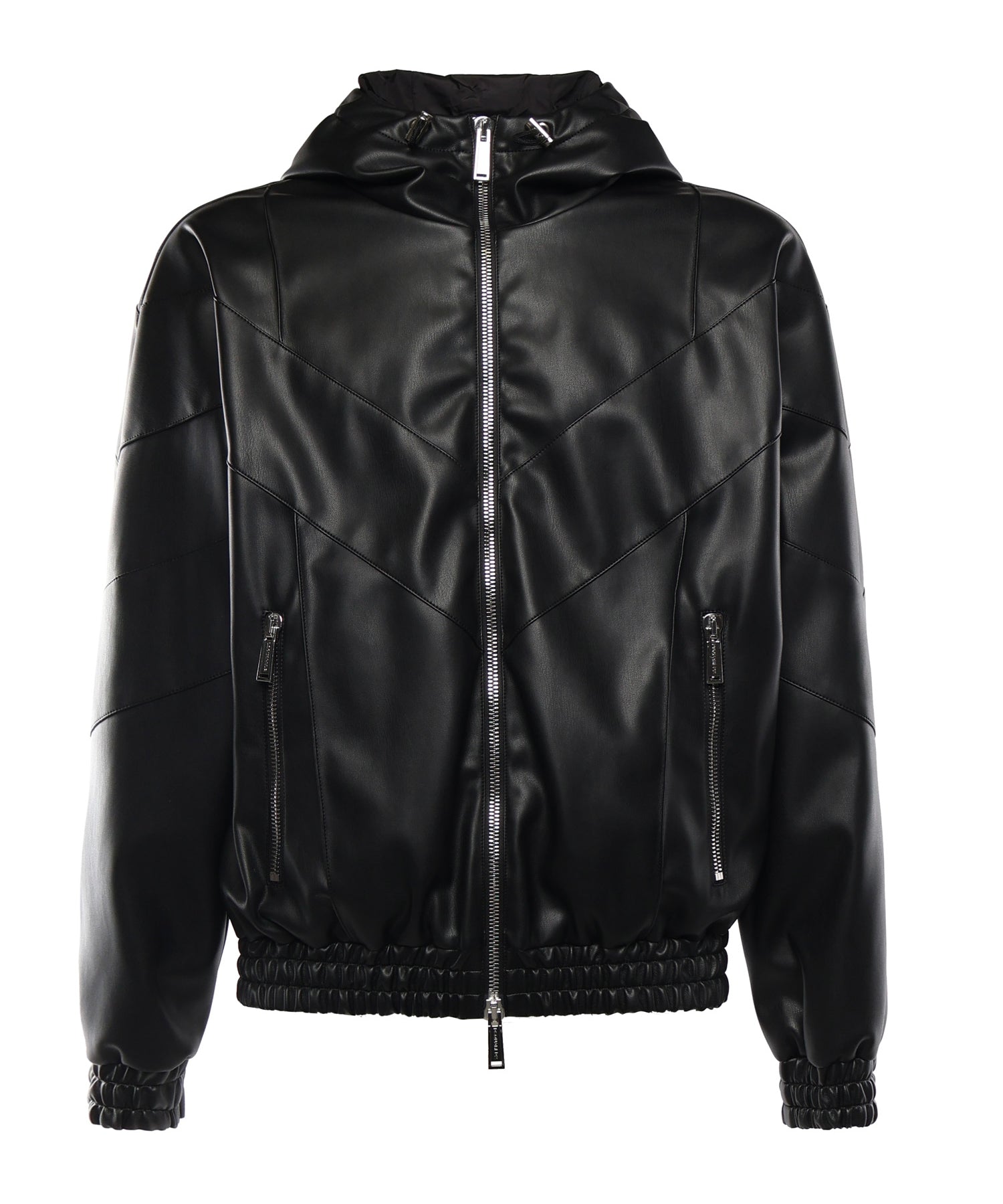 Giacca hoodie in similpelle S74AM1676 S60340900 DSQUARED2 