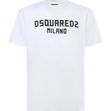 T-shirt in jersey con logo S74GD1520 D20106100 DSQUARED2 