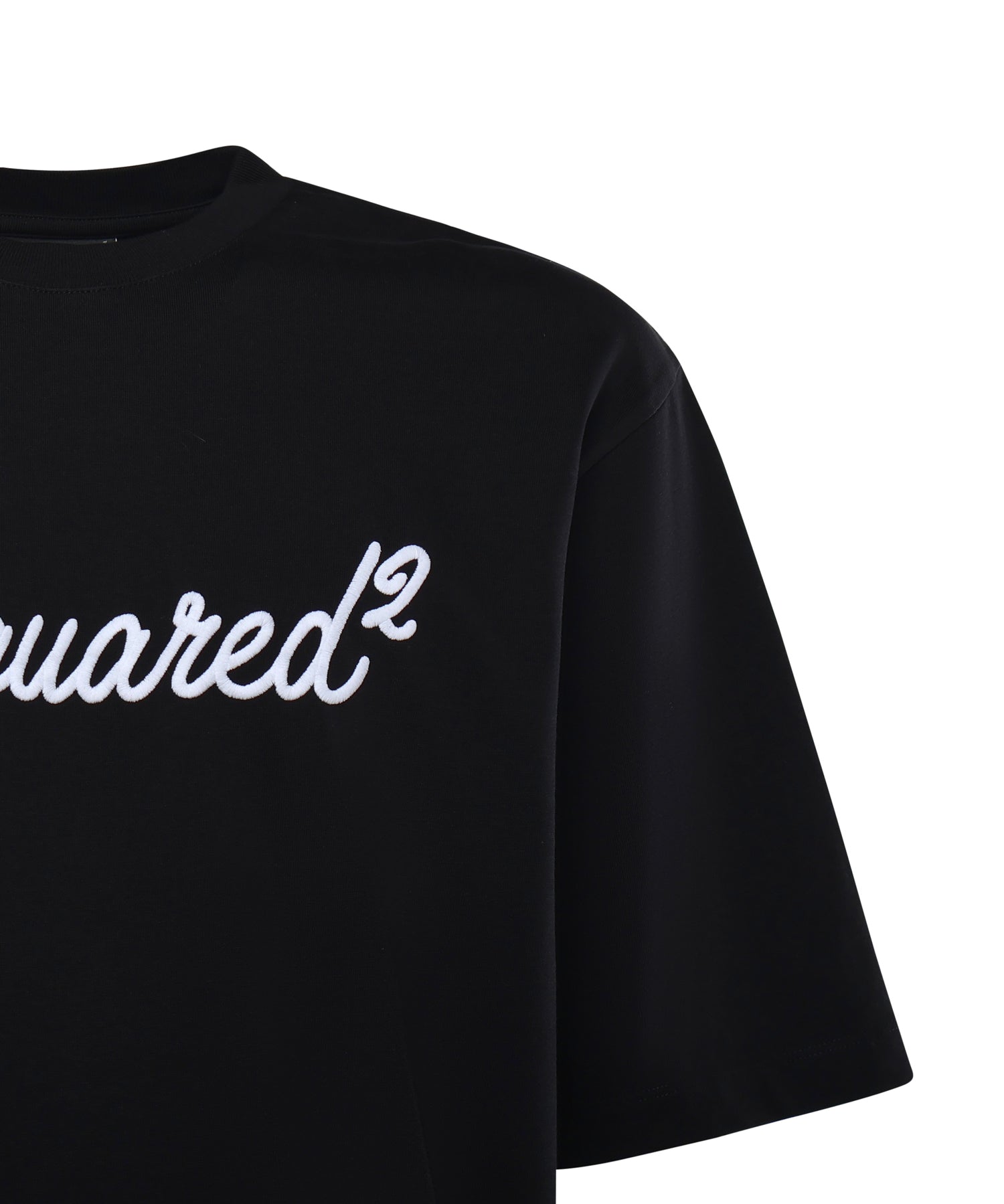 T-shirt in jersey con logo<BR/> S74GD1524 D20106900 DSQUARED2 