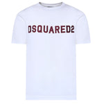 T-shirt in jersey con logo S74GD1527 D20108100 DSQUARED2 