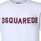 T-shirt in jersey con logo S74GD1527 D20108100 DSQUARED2 