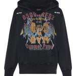 Felpa in cotone con stampa S74GU0942 D25028814 DSQUARED2 