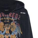 Felpa in cotone con stampa S74GU0942 D25028814 DSQUARED2 