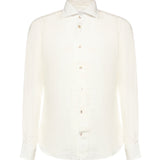 Camicia Dandy in lino M75CAMH11TET0I026 01NN ELEVENTY 