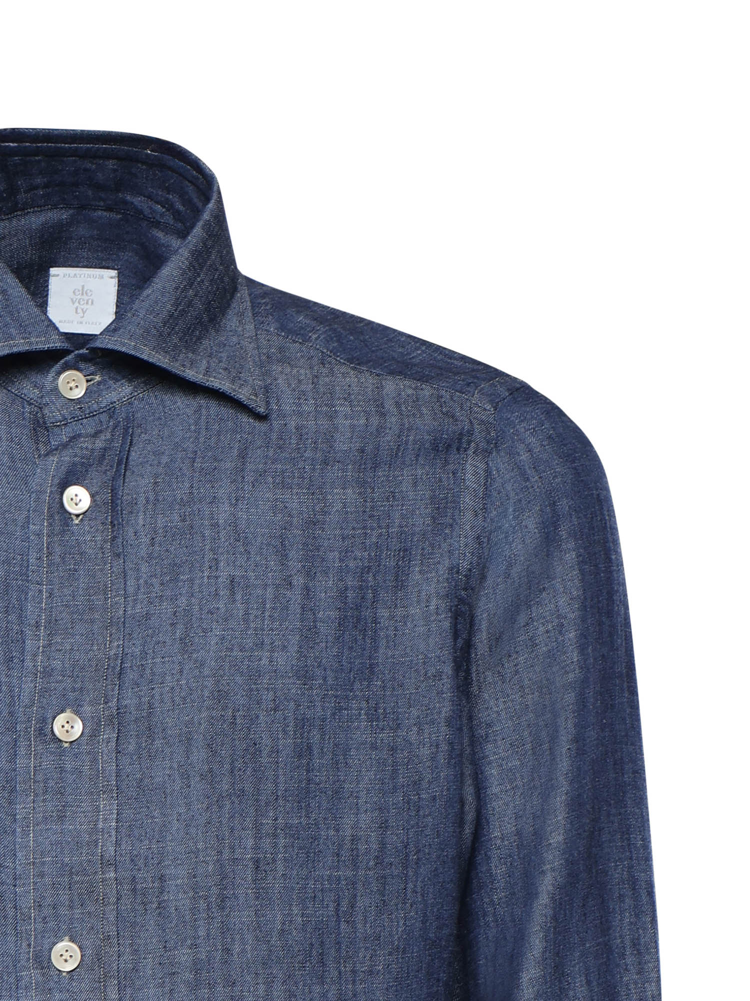 Camicia in lyocell e lino M75CAMK08TES0M146 11 ELEVENTY 