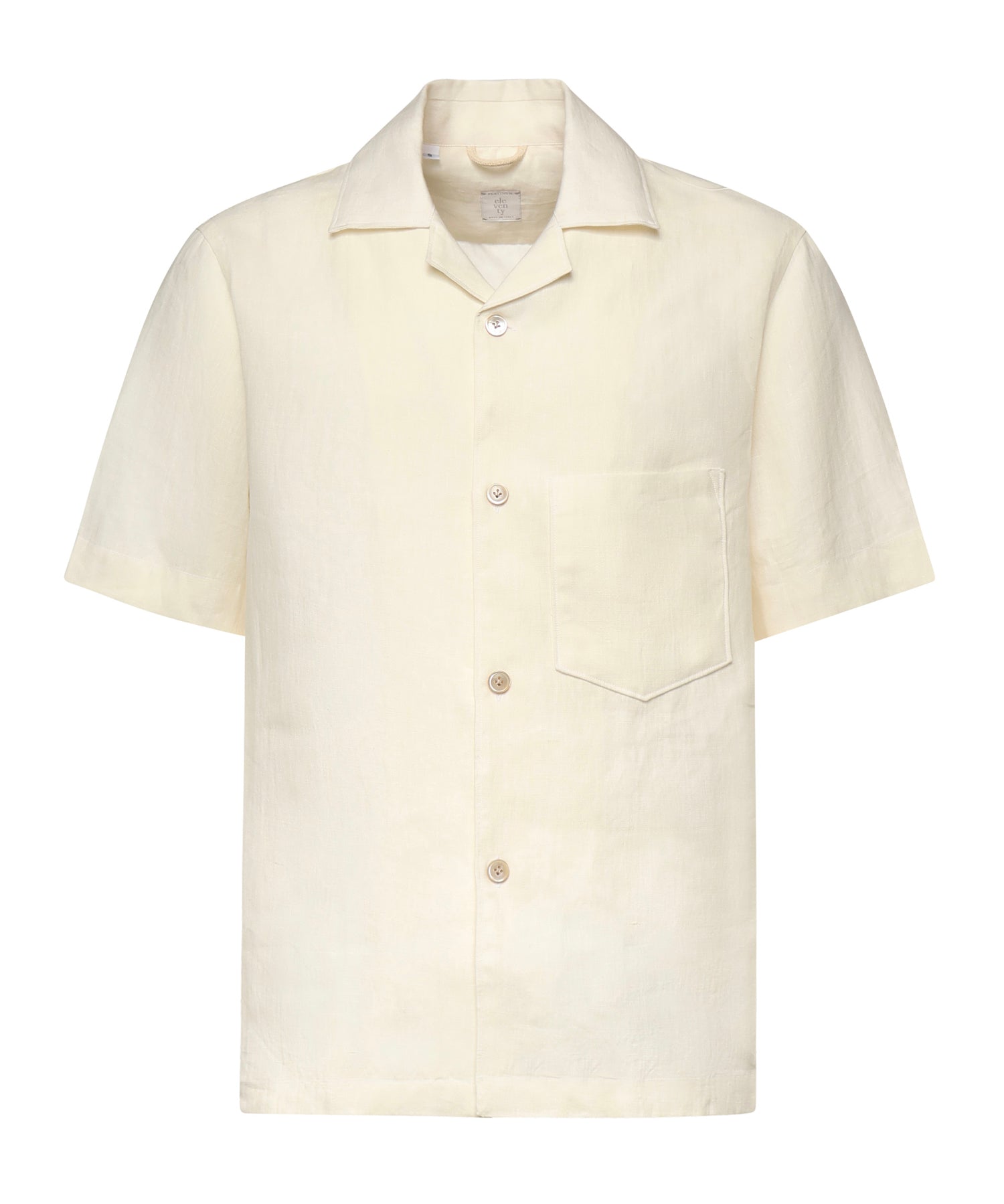 Camicia da bowling in lino M75CAMK09TES0I139 01NN ELEVENTY 