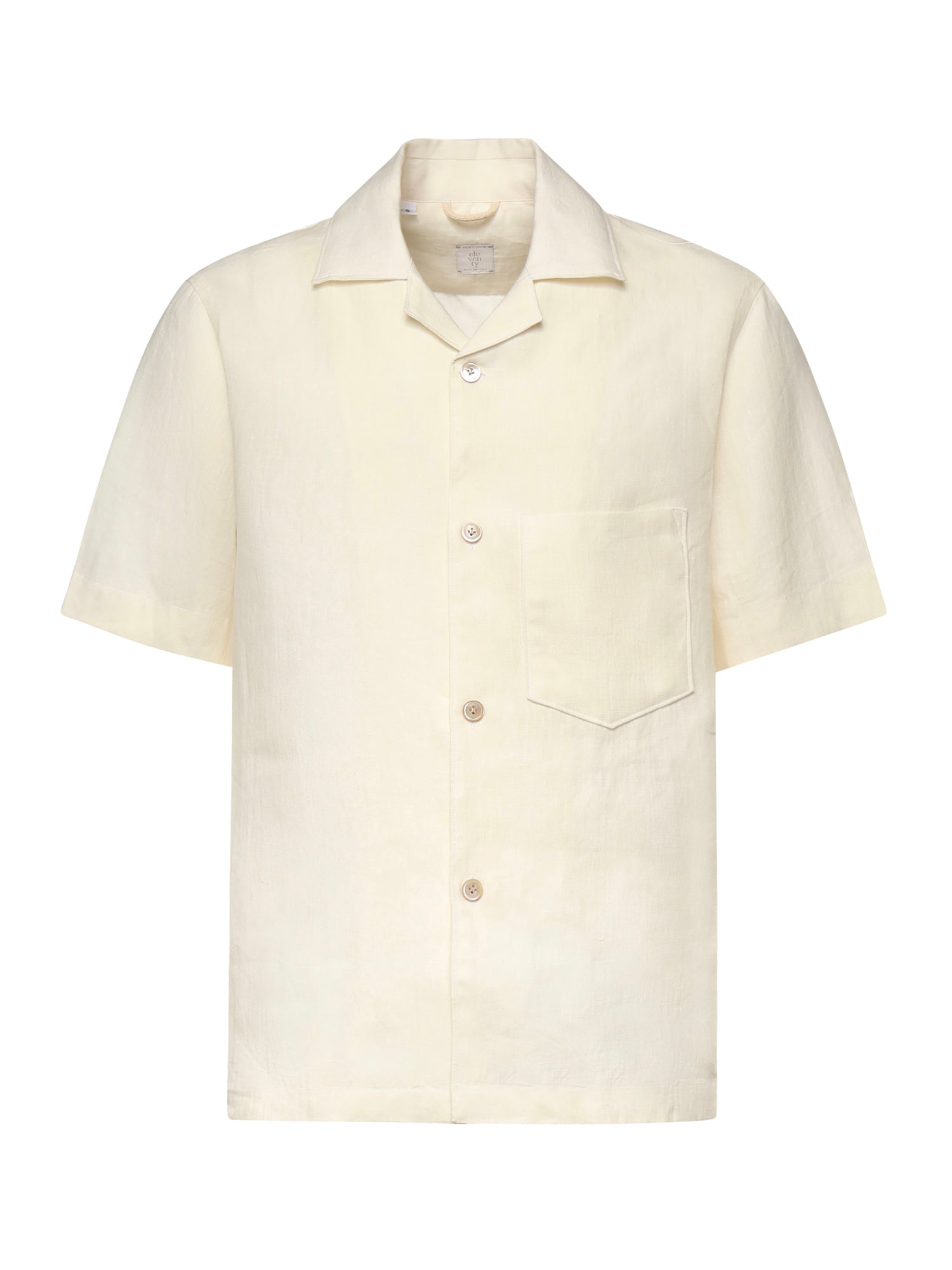 Camicia da bowling in lino M75CAMK09TES0I139 01NN ELEVENTY 