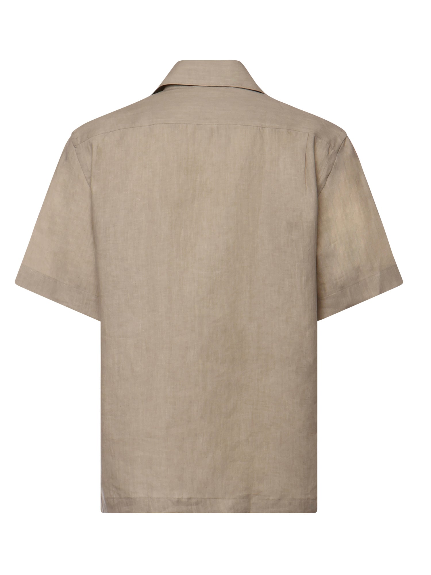 Camicia da bowling in lino M75CAMK09TES0I139 02NN ELEVENTY 