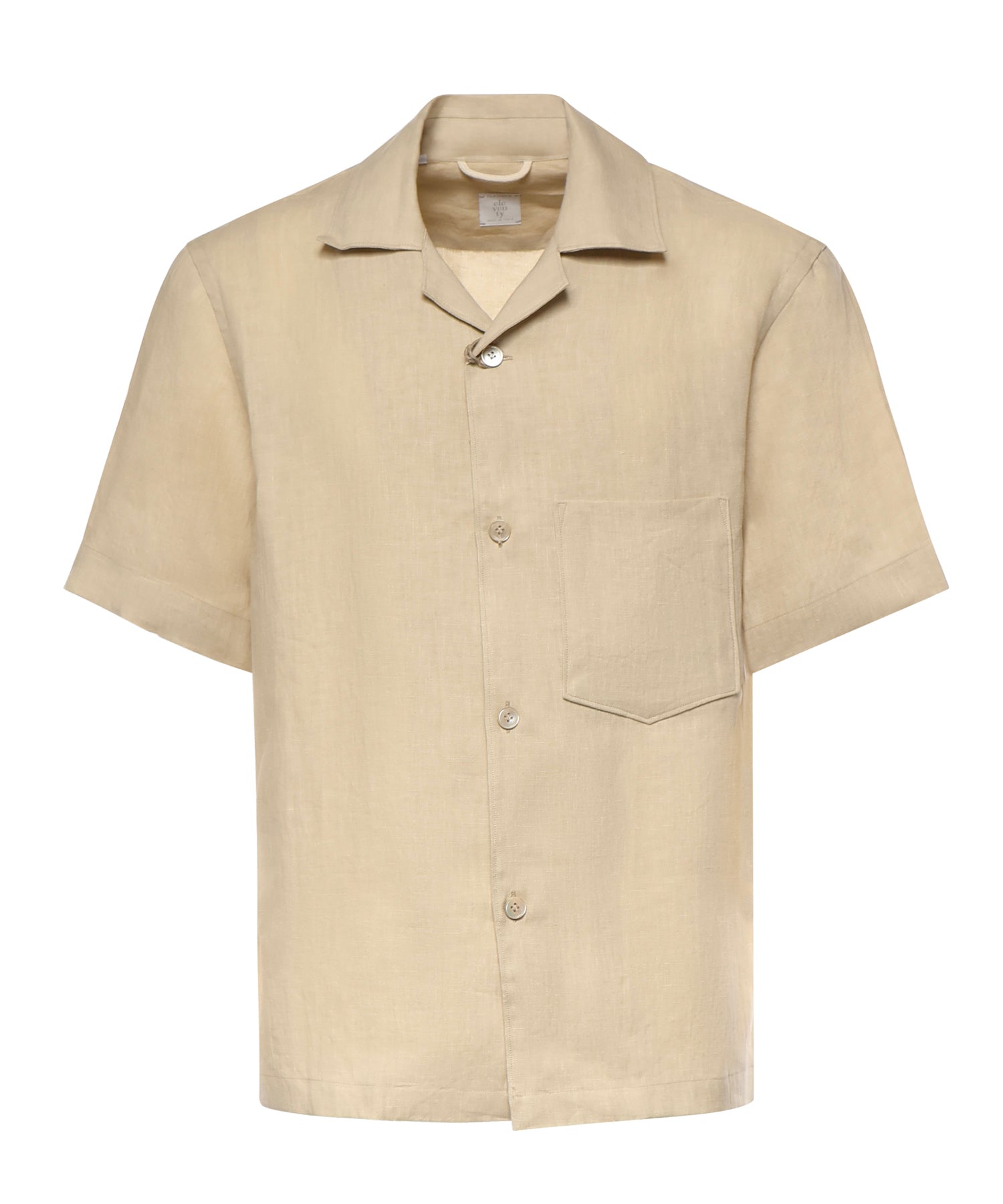 Camicia da bowling in lino M75CAMK09TES0I139 102 ELEVENTY 