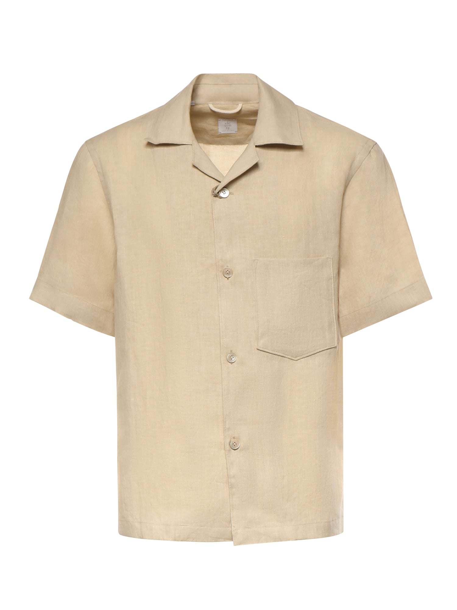 Camicia da bowling in lino M75CAMK09TES0I139 102 ELEVENTY 