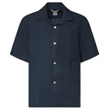 Camicia da bowling in lino M75CAMK09TES0I139 19 ELEVENTY 
