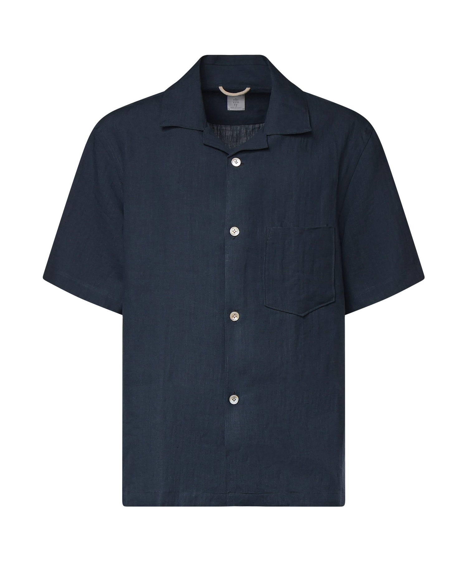 Camicia da bowling in lino M75CAMK09TES0I139 19 ELEVENTY 