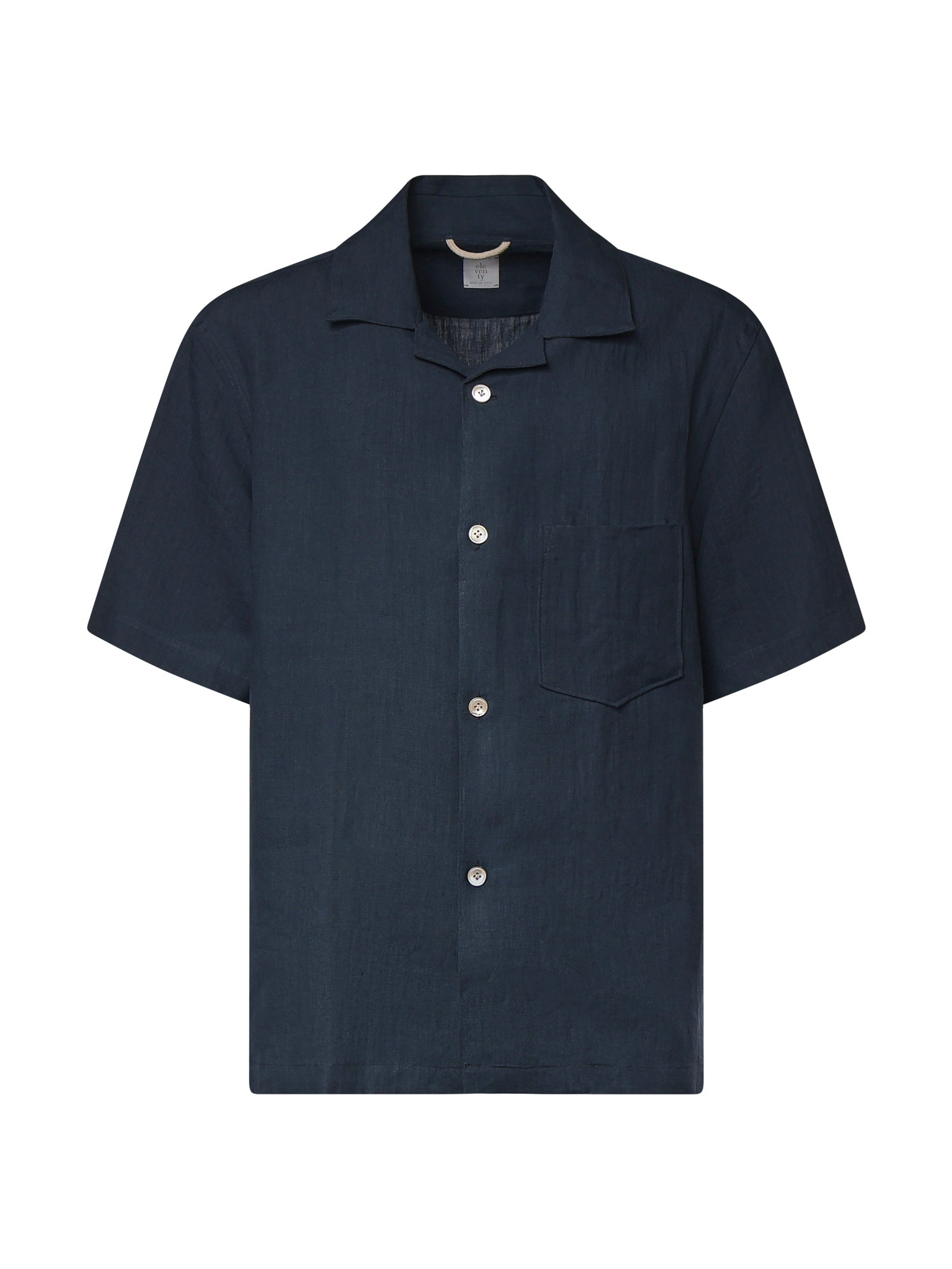 Camicia da bowling in lino M75CAMK09TES0I139 19 ELEVENTY 
