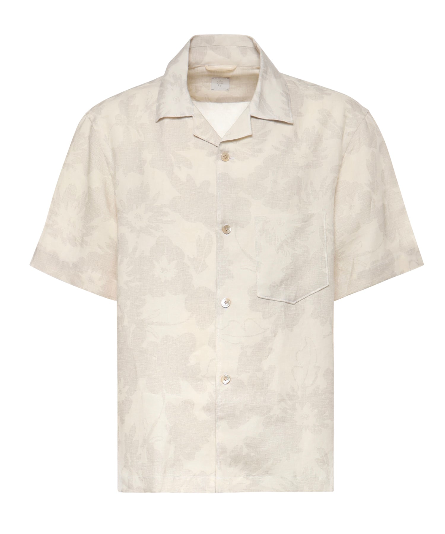 Camicia da bowling in lino M75CAMK09TES0M168 02-02 ELEVENTY 