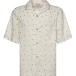 Camicia da bowling in lino e cotone M75CAMK09TES0M217 01 ELEVENTY 