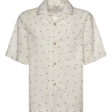 Camicia da bowling in lino e cotone M75CAMK09TES0M217 01 ELEVENTY 