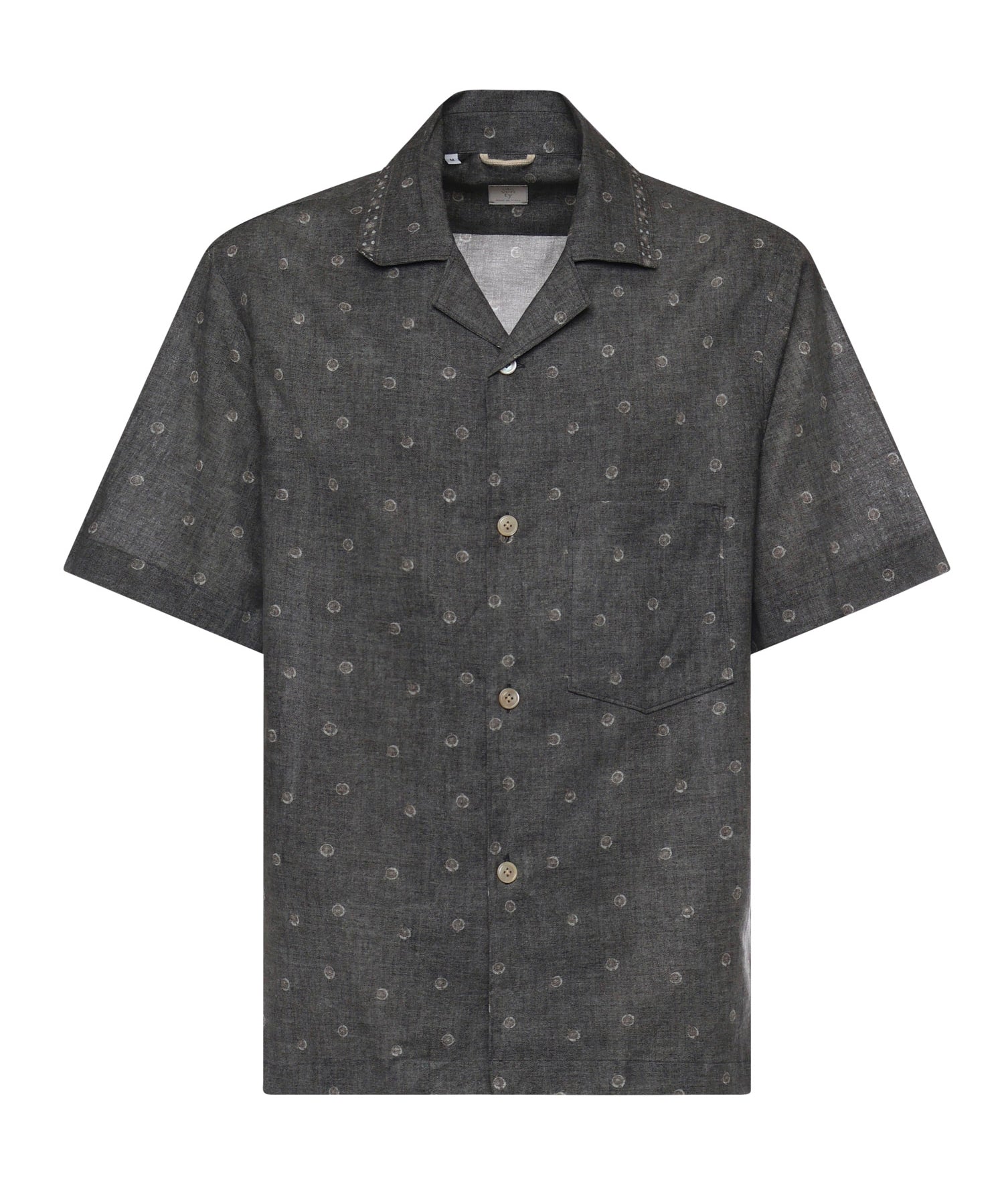 Camicia da bowling in lino e cotone M75CAMK09TES0M217 22 ELEVENTY 