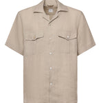Camicia in lino M75CAMM04TES0I139 02NN ELEVENTY 