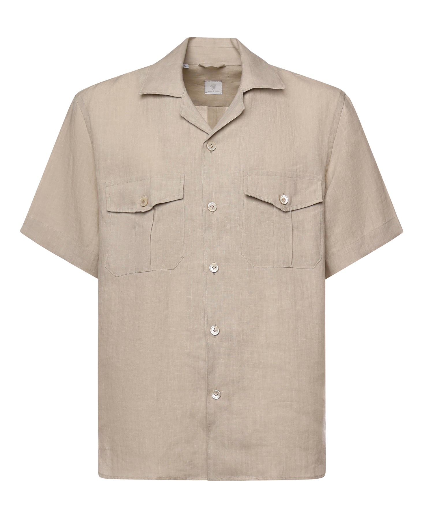 Camicia in lino M75CAMM04TES0I139 02NN ELEVENTY 