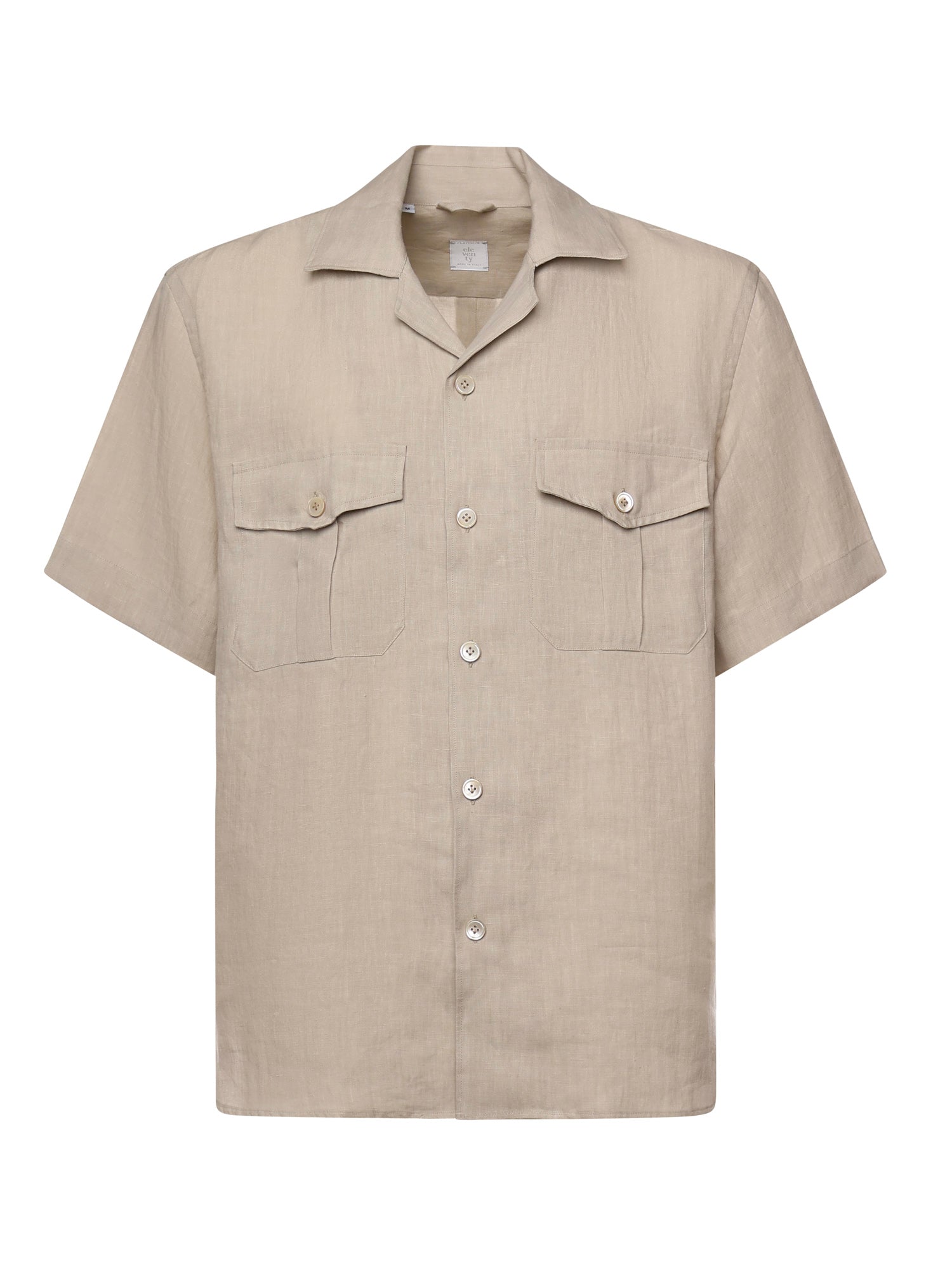 Camicia in lino M75CAMM04TES0I139 02NN ELEVENTY 