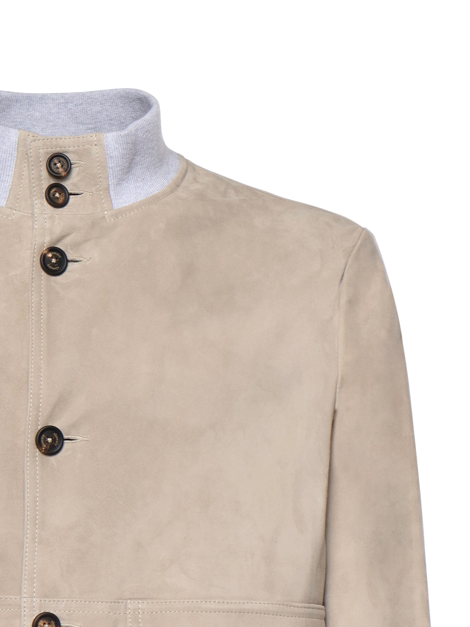 Bomber in pelle scamosciata M75GBTM43PEL0M029 07 ELEVENTY 