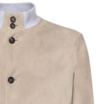 Bomber in pelle scamosciata M75GBTM43PEL0M029 07 ELEVENTY 