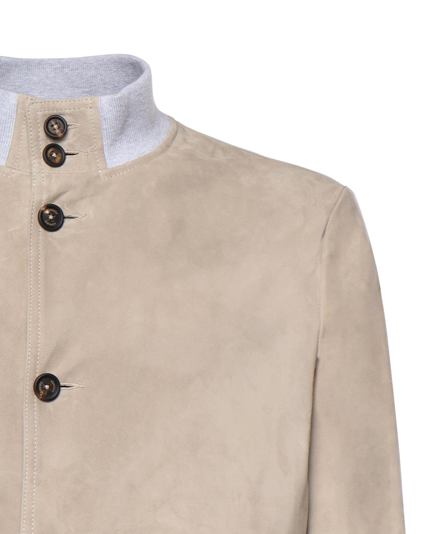 Bomber in pelle scamosciata M75GBTM43PEL0M029 07 ELEVENTY 