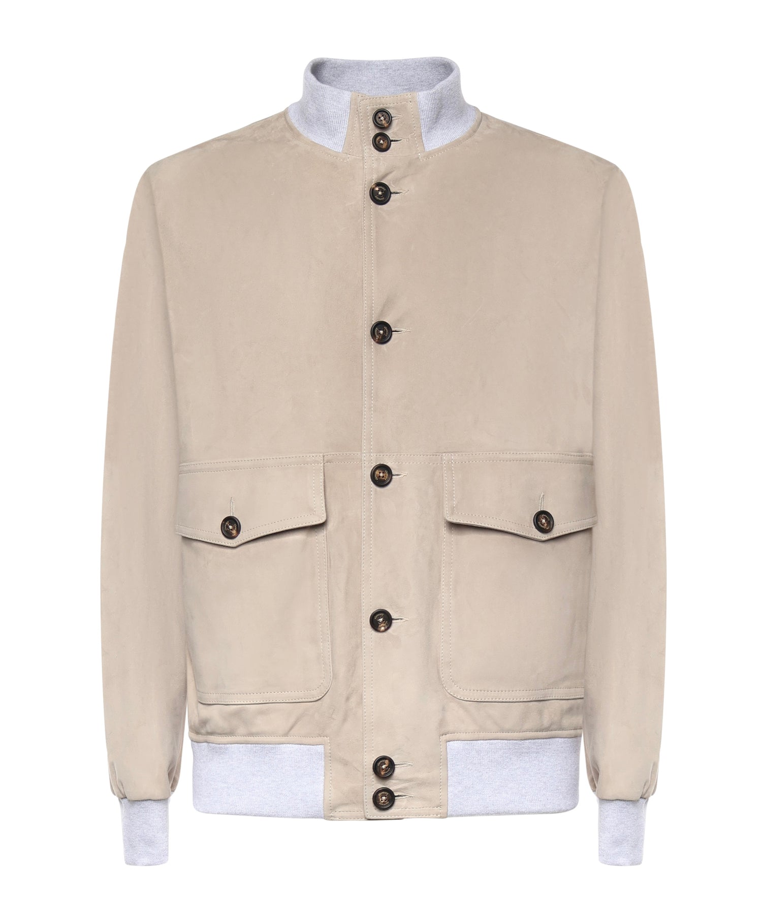 Bomber in pelle scamosciata M75GBTM43PEL0M029 07 ELEVENTY 