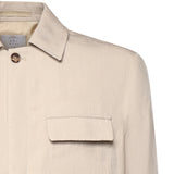 Overshirt in lyocell e lino M75GIAK08TES0M116 02 ELEVENTY 