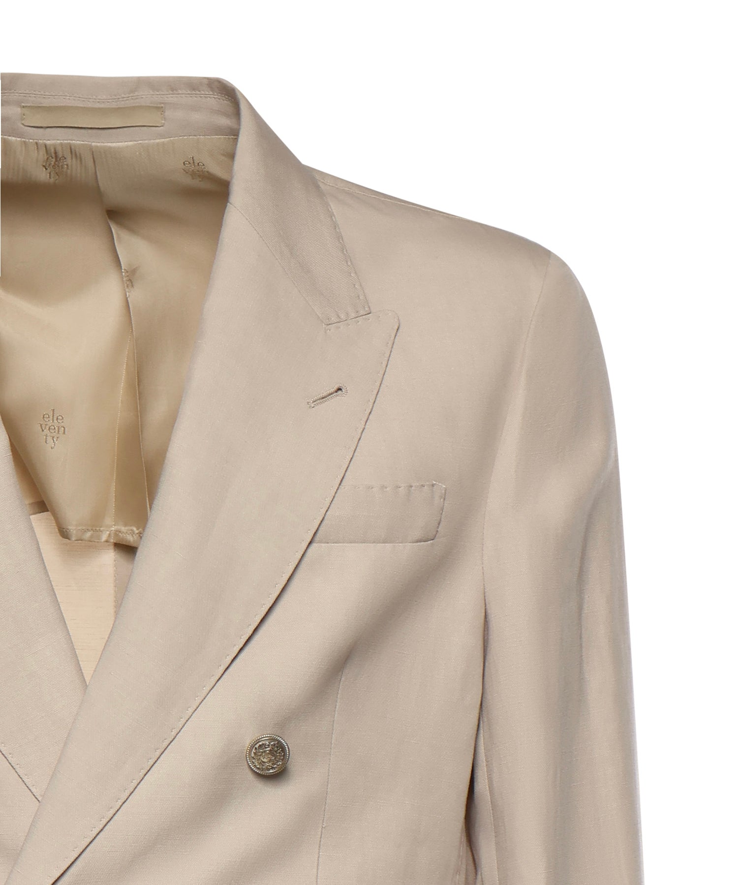 Blazer in misto lyocell e lino M75GIAK10TES0M116 02 ELEVENTY 