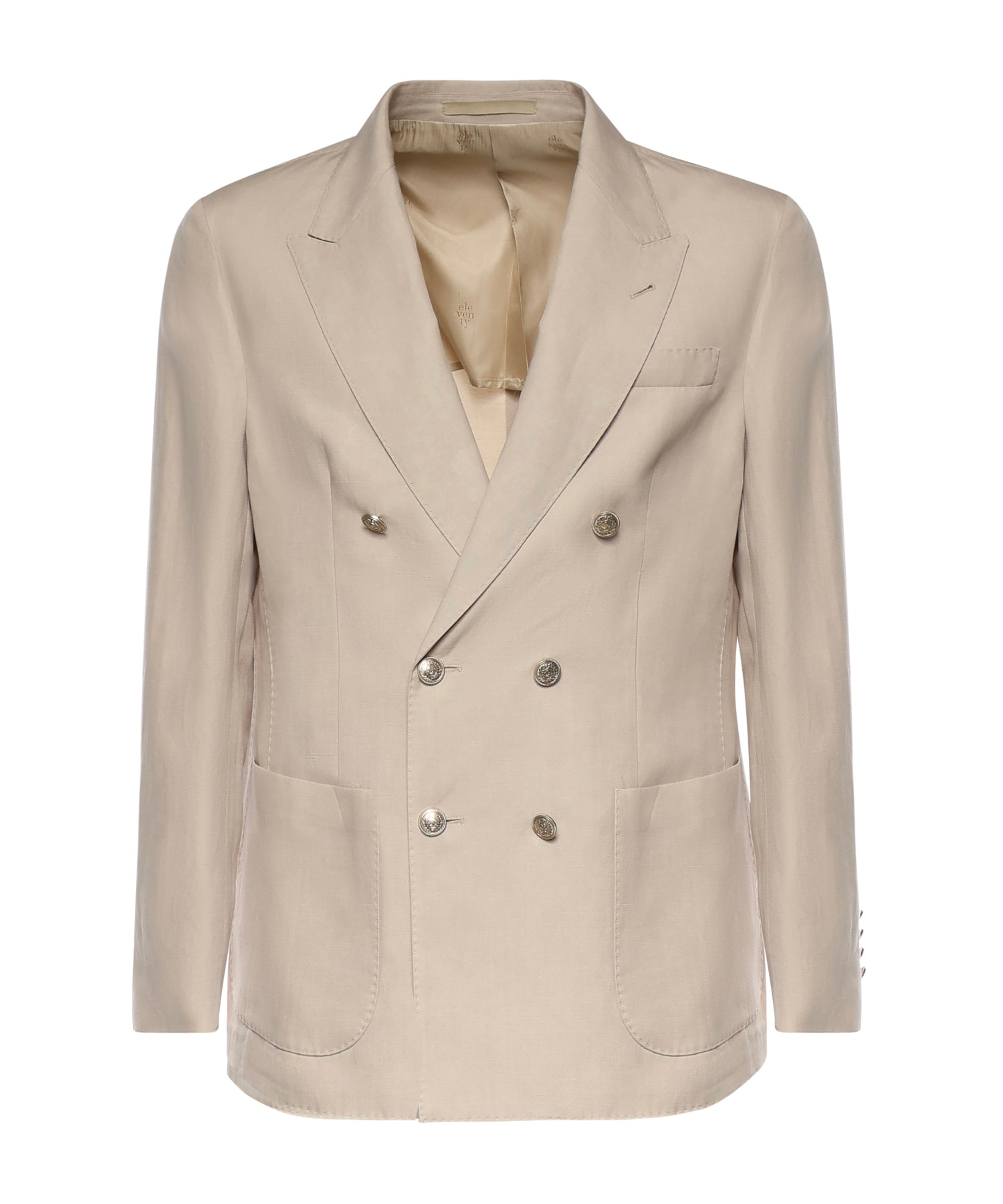 Blazer in misto lyocell e lino M75GIAK10TES0M116 02 ELEVENTY 