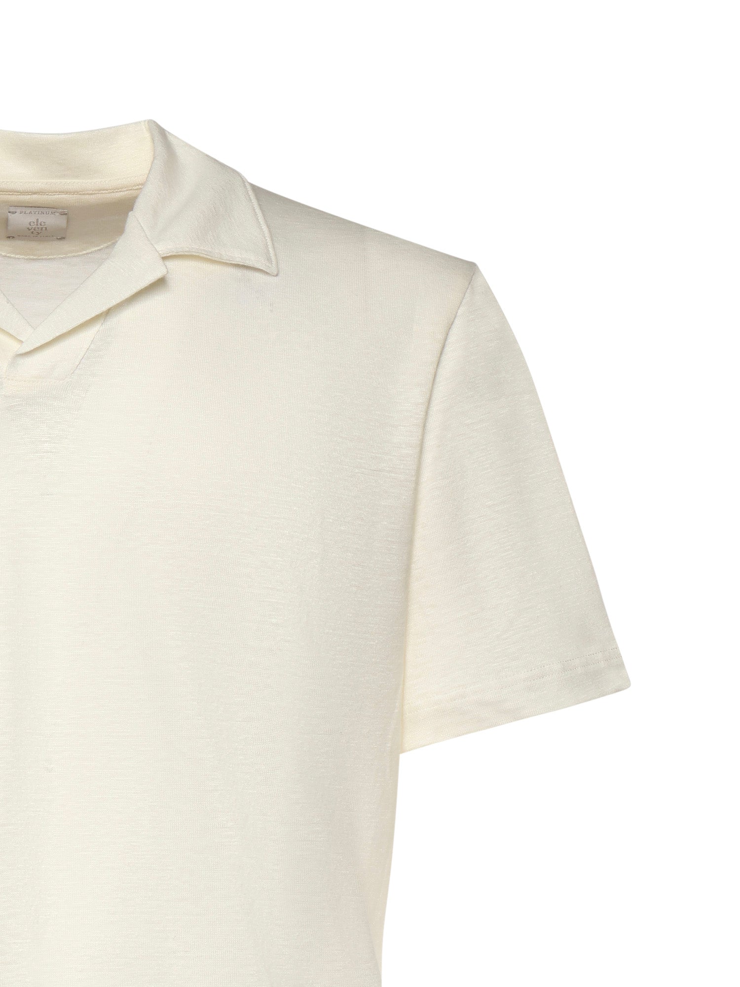 Polo in lino M75POLM02TES0M121 01 ELEVENTY 