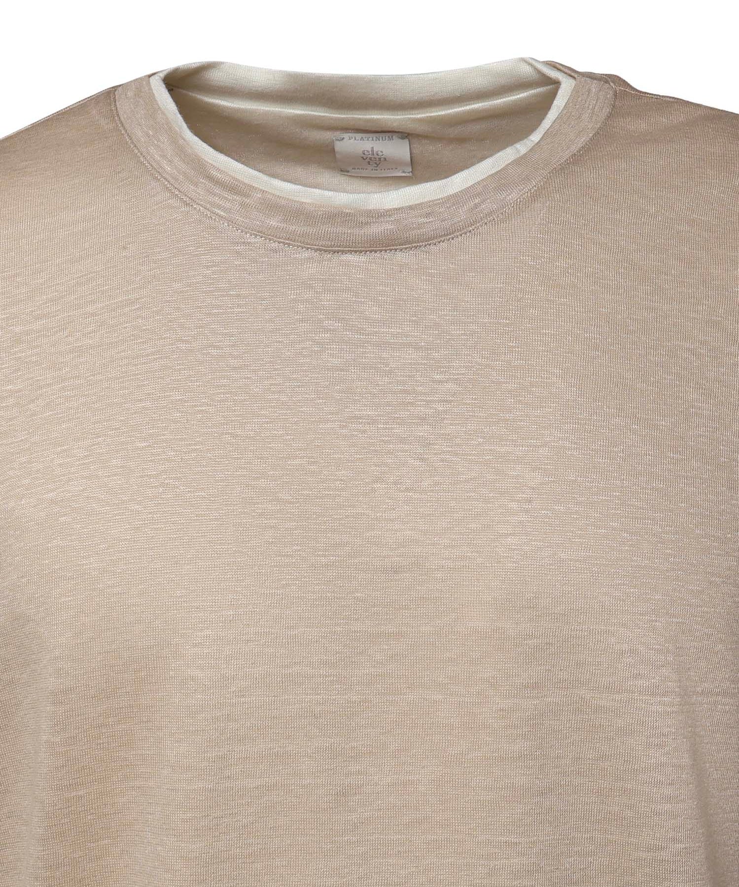 T-shirt in lino M75TSHM07 TES0M24102-01 ELEVENTY 