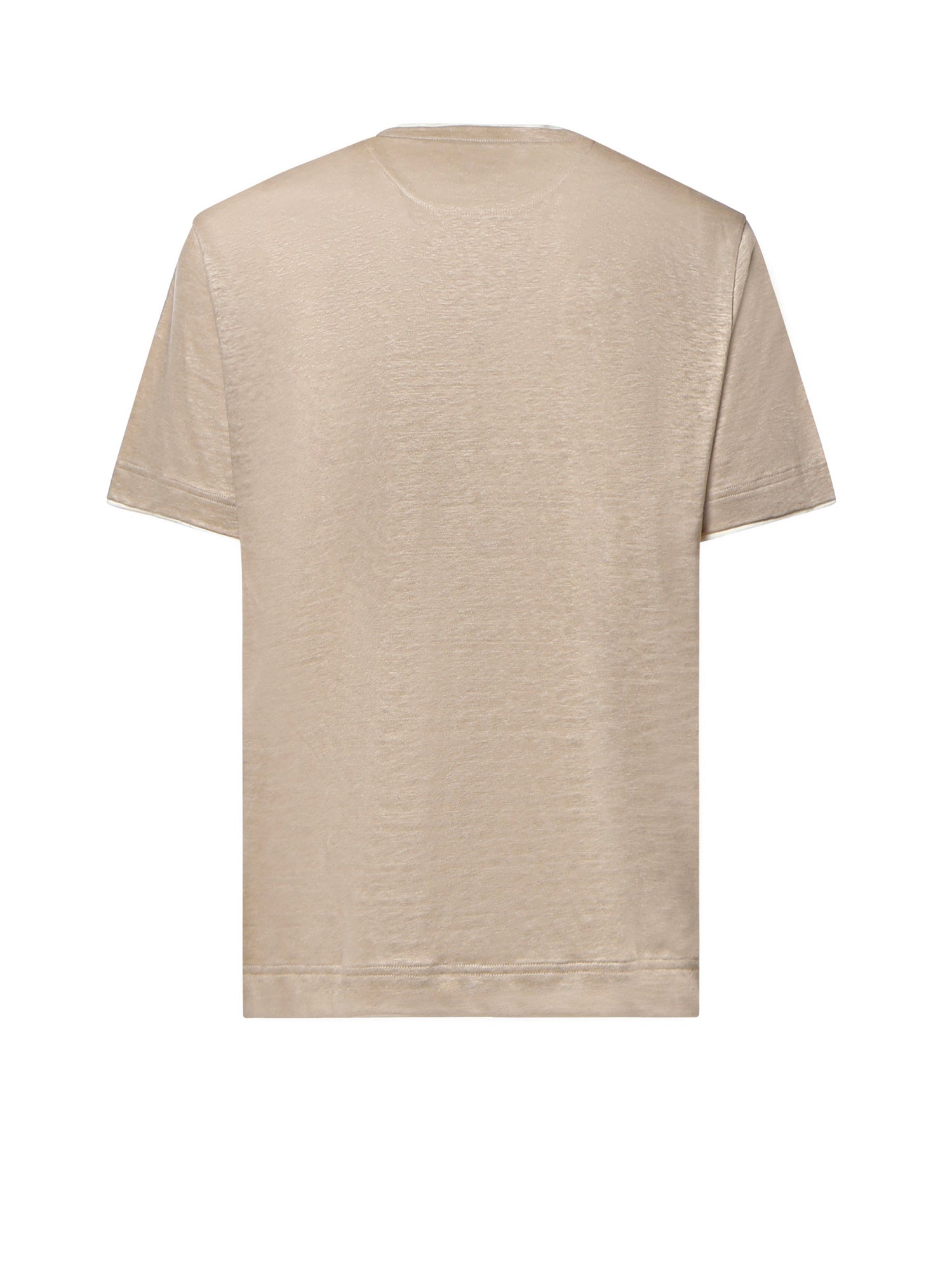 T-shirt in lino M75TSHM07 TES0M24102-01 ELEVENTY 