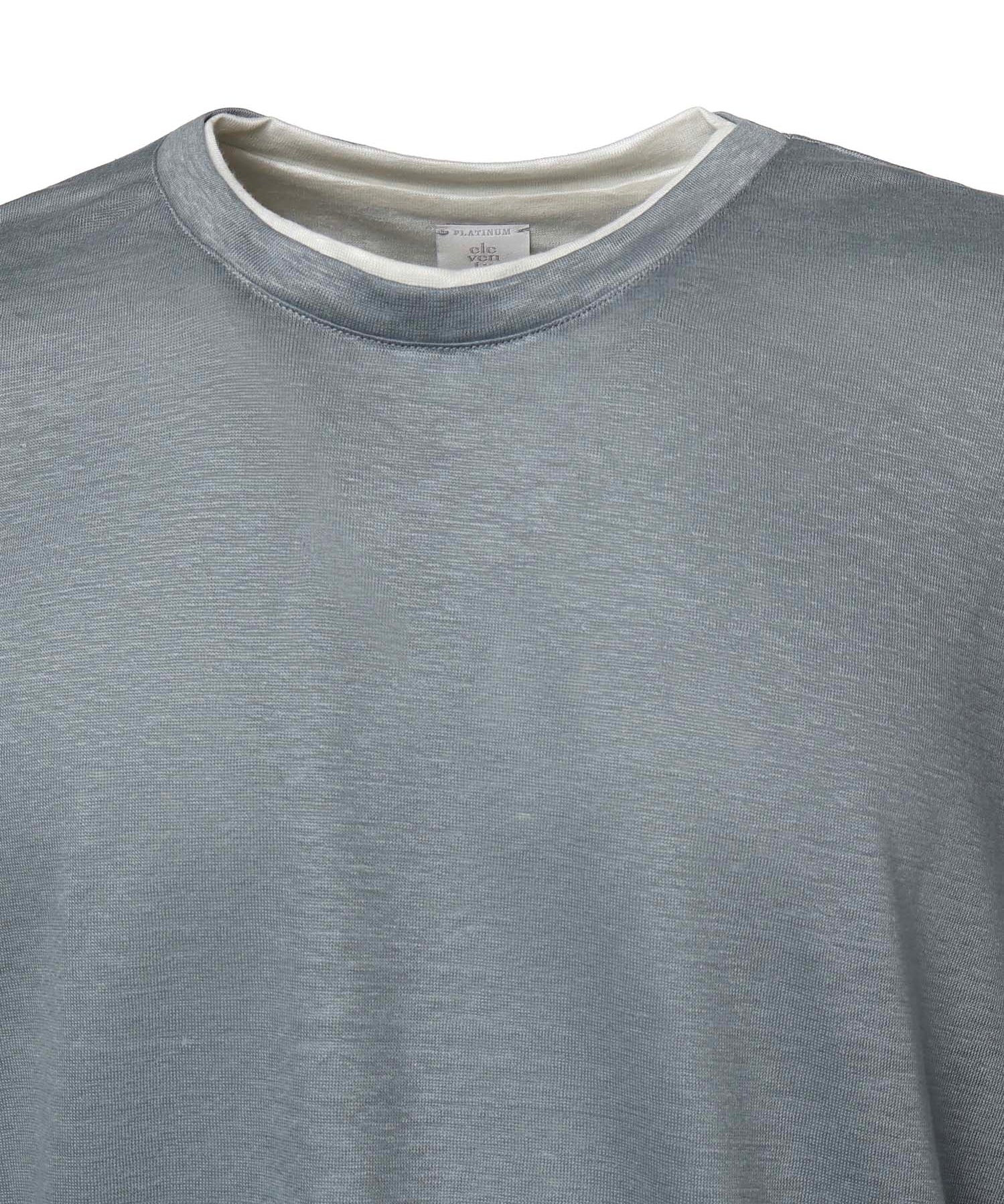 T-shirt in lino M75TSHM07 TES0M24108-01 ELEVENTY 