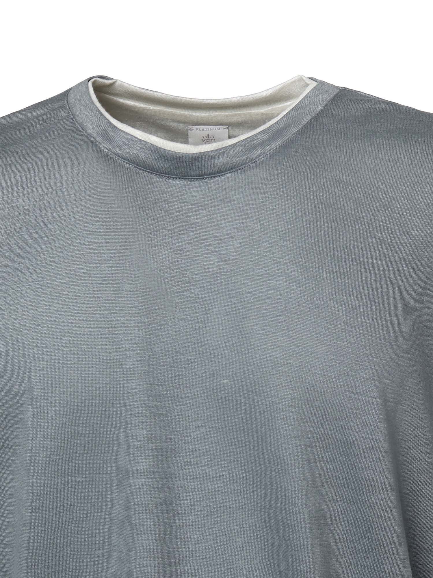 T-shirt in lino M75TSHM07 TES0M24108-01 ELEVENTY 