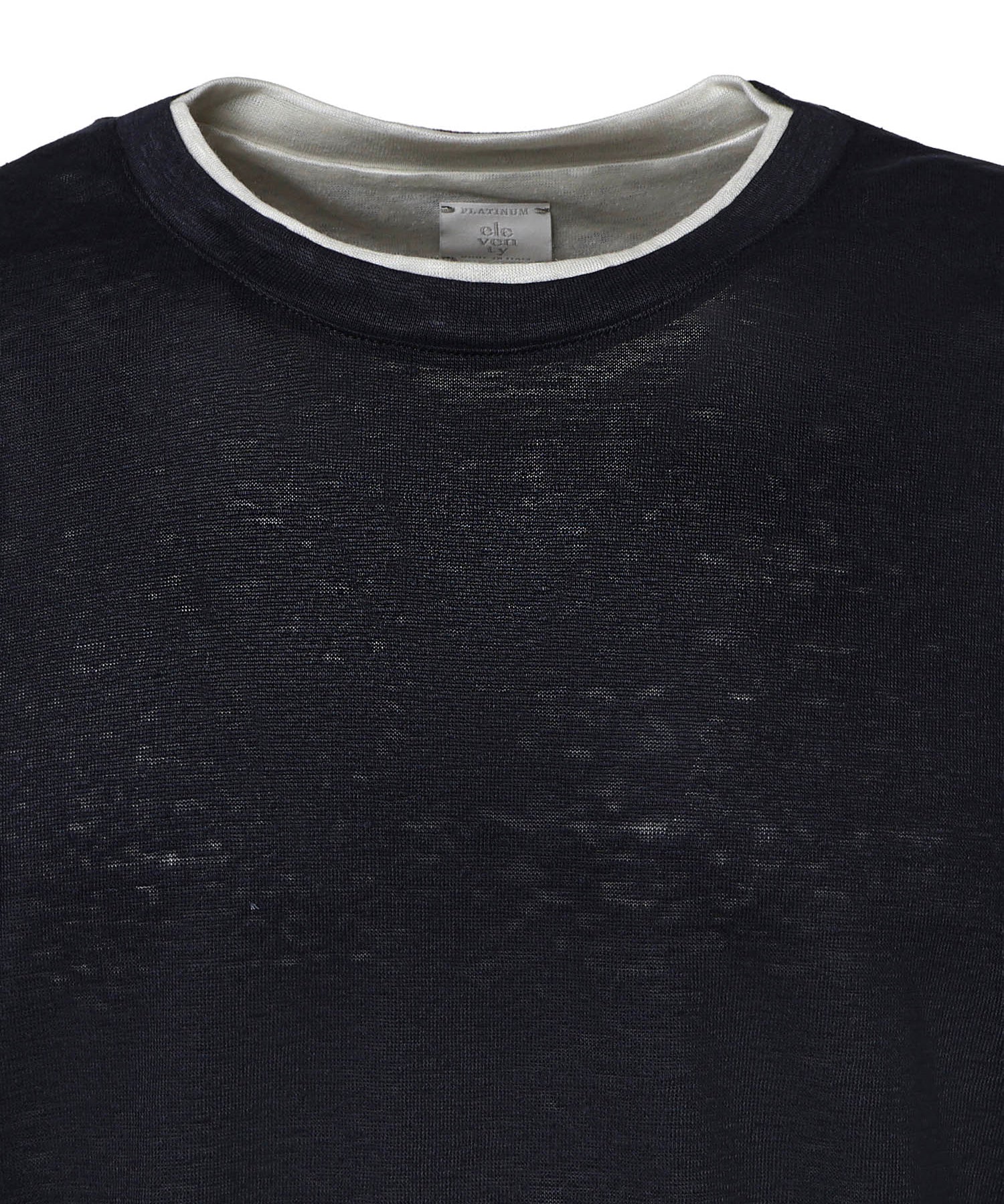 T-shirt in lino M75TSHM07 TES0M24111-01 ELEVENTY 