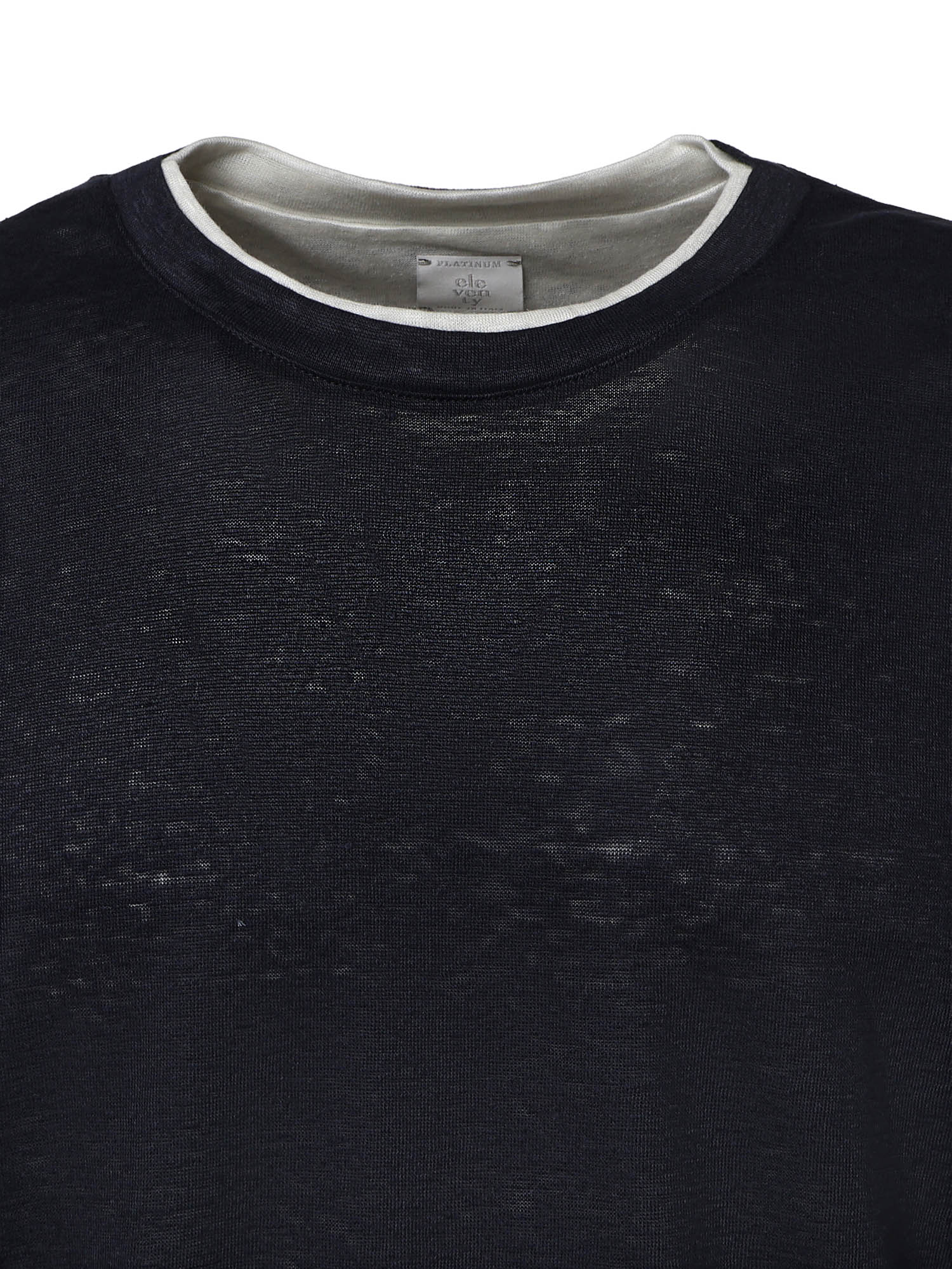 T-shirt in lino M75TSHM07 TES0M24111-01 ELEVENTY 