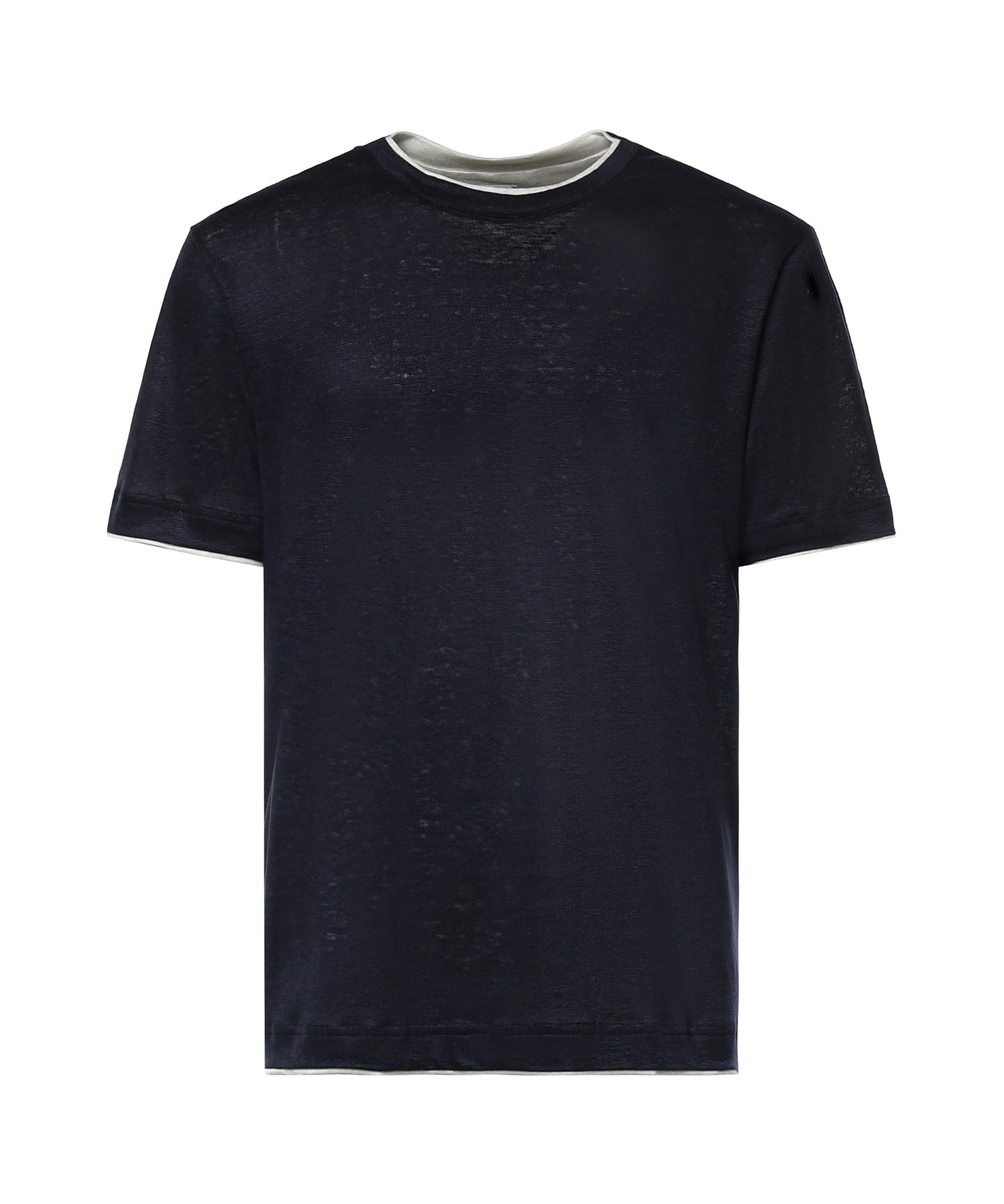 T-shirt in lino M75TSHM07 TES0M24111-01 ELEVENTY 