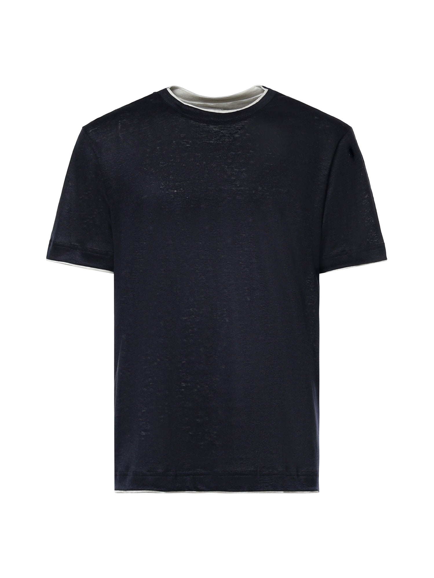 T-shirt in lino M75TSHM07 TES0M24111-01 ELEVENTY 
