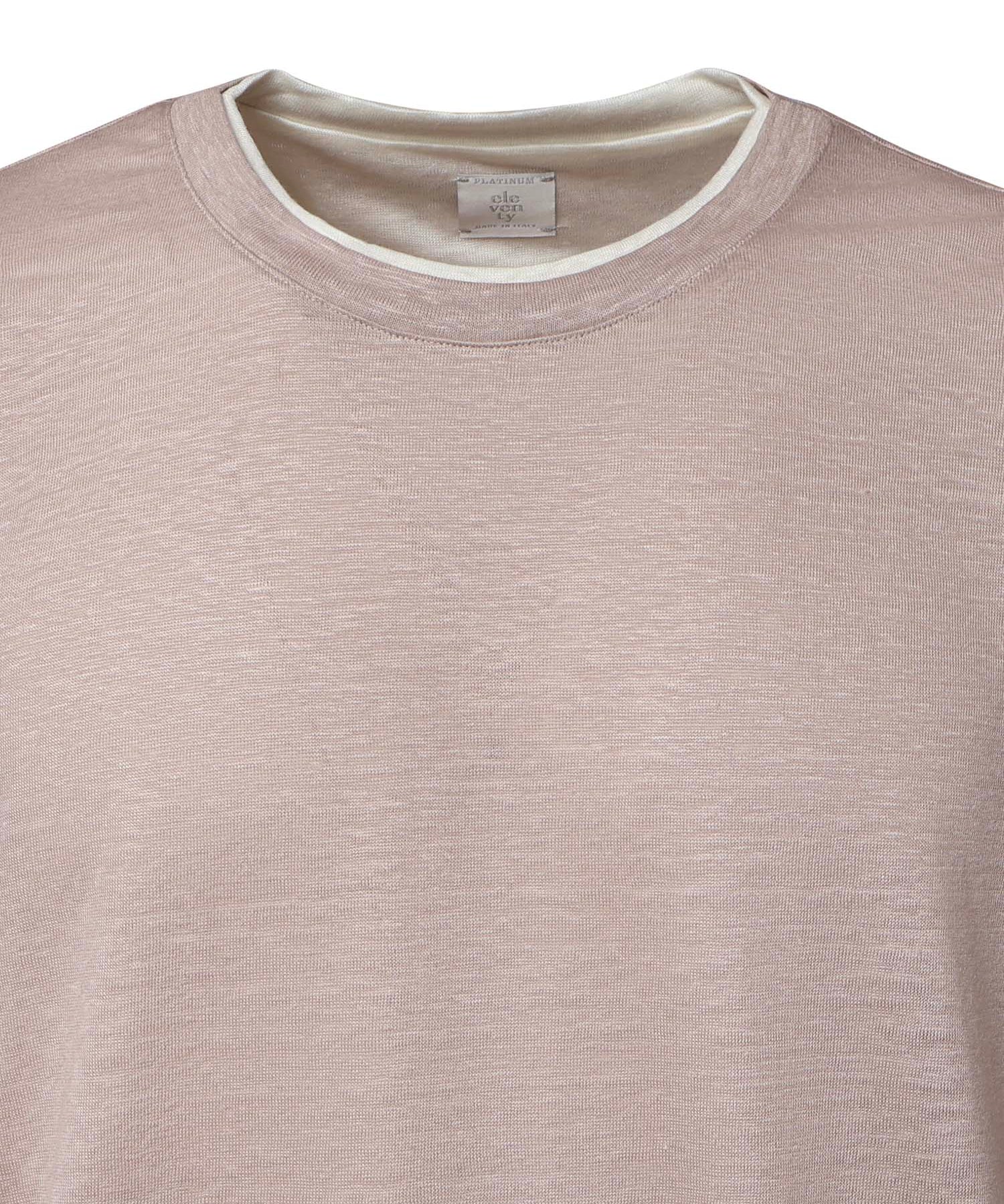 T-shirt in lino M75TSHM07 TES0M24126-01 ELEVENTY 