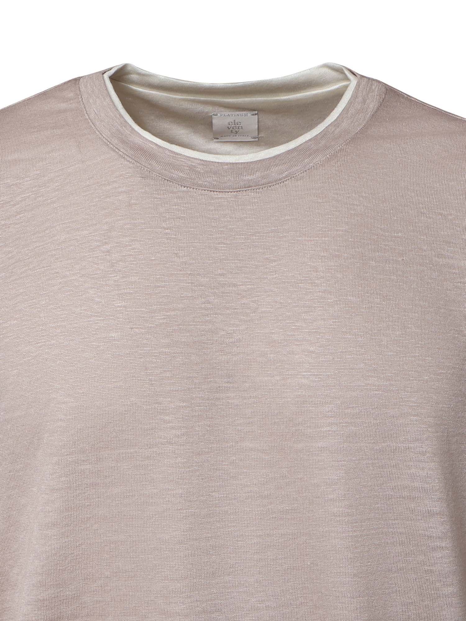 T-shirt in lino M75TSHM07 TES0M24126-01 ELEVENTY 