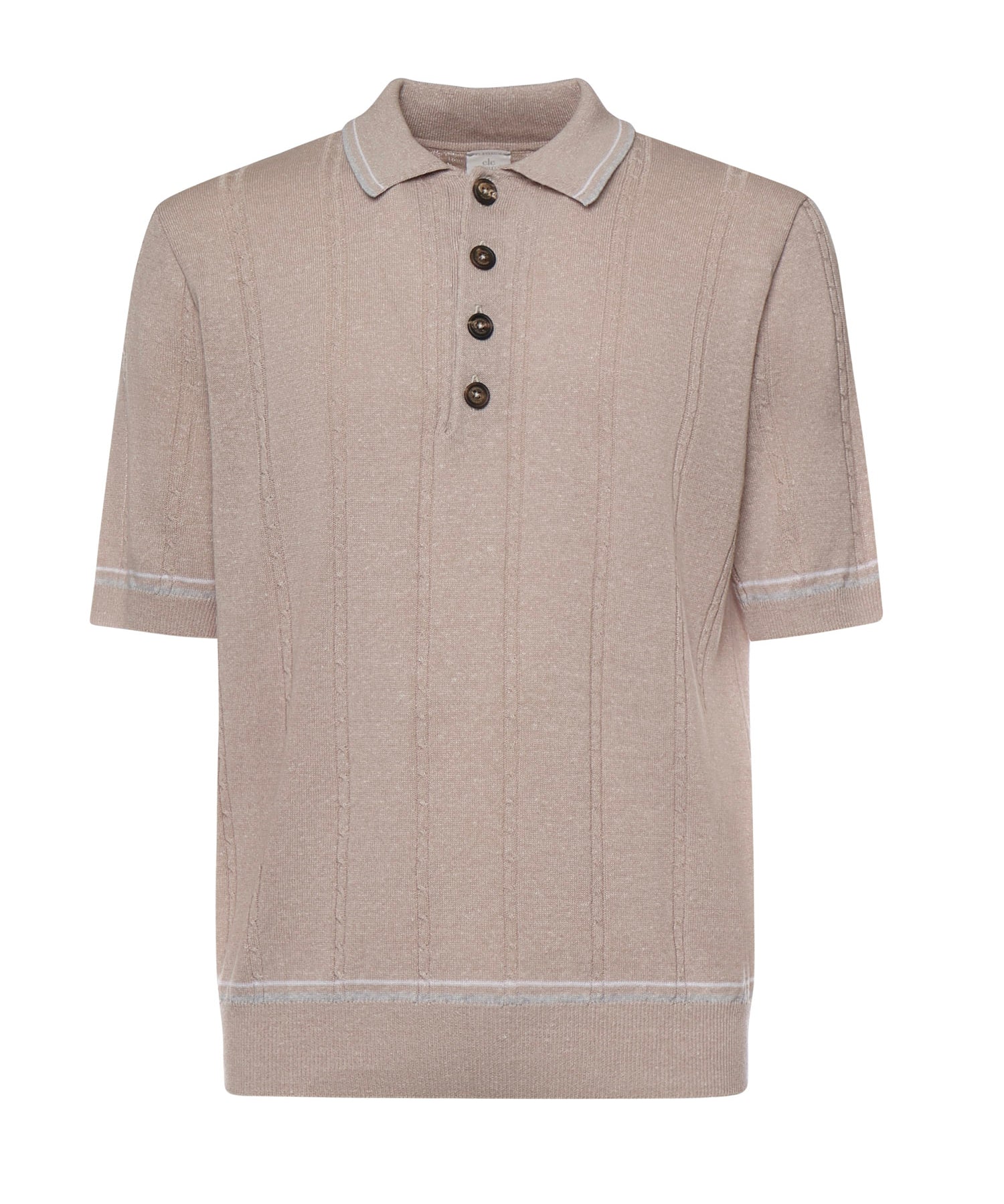 Polo in lino e cotone M76MAGM42MAG0M018 261301 ELEVENTY 