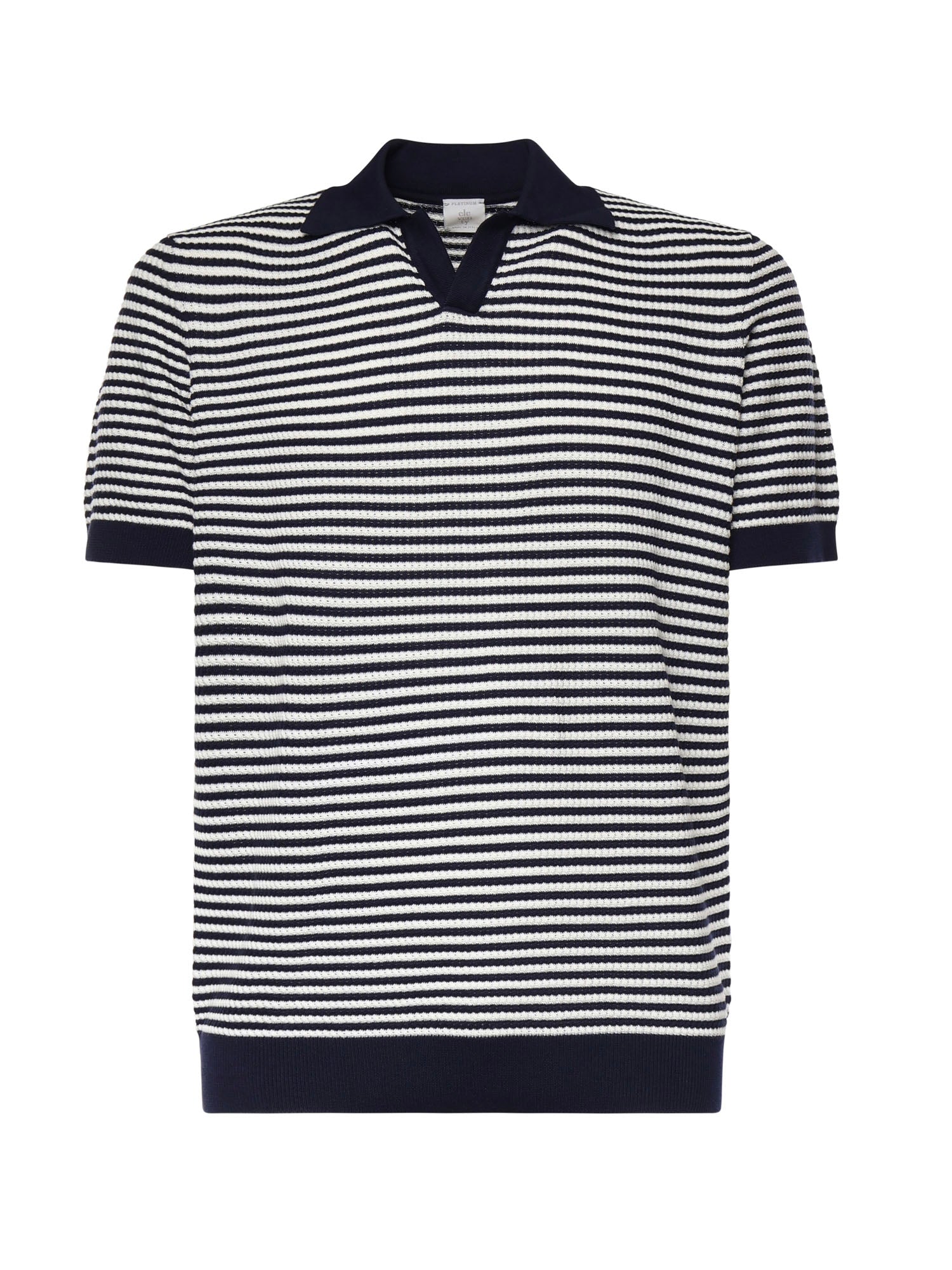 Polo a righe in cotone M76MAGM56MAG0M037 11-01 ELEVENTY 