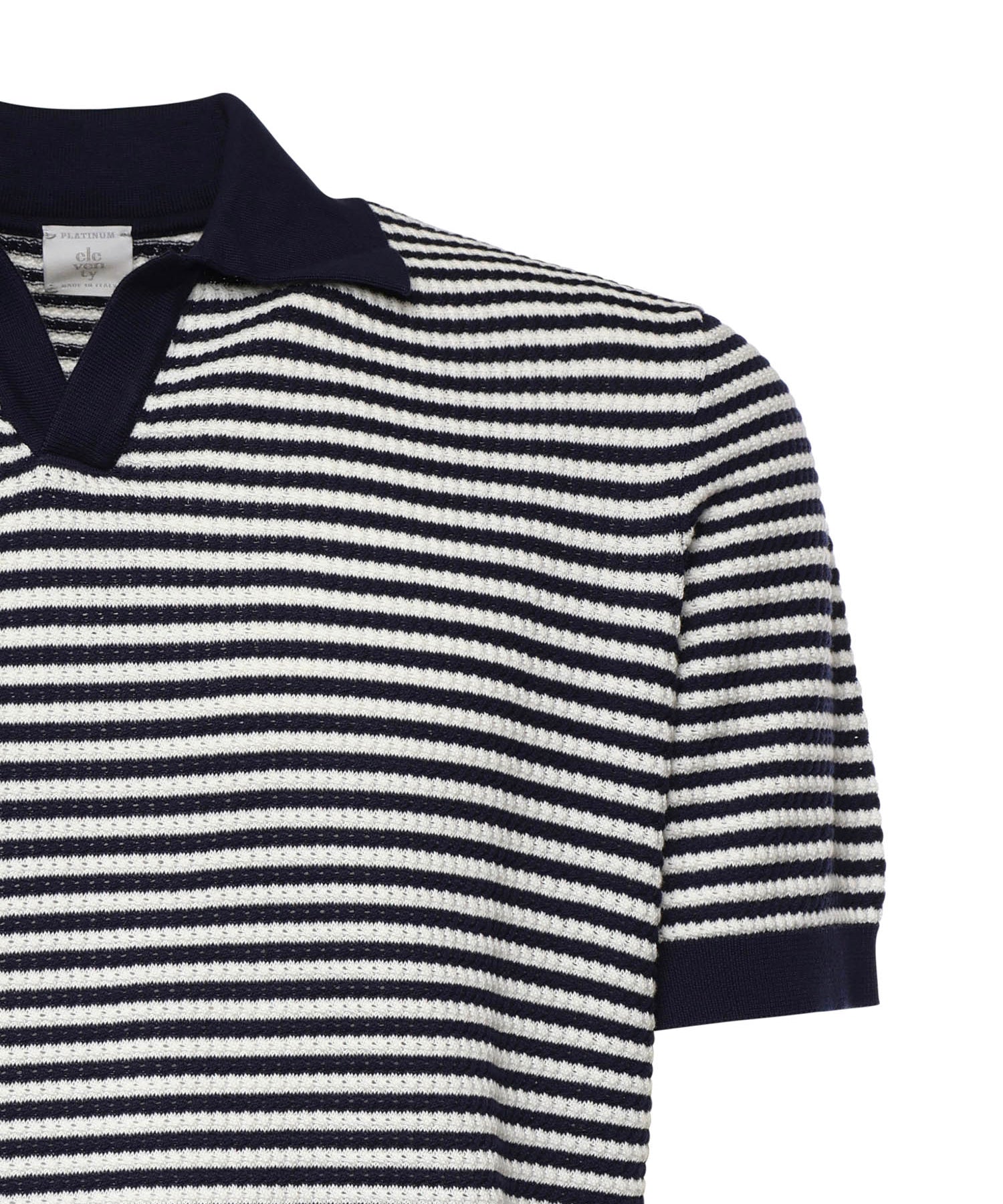 Polo a righe in cotone M76MAGM56MAG0M037 11-01 ELEVENTY 