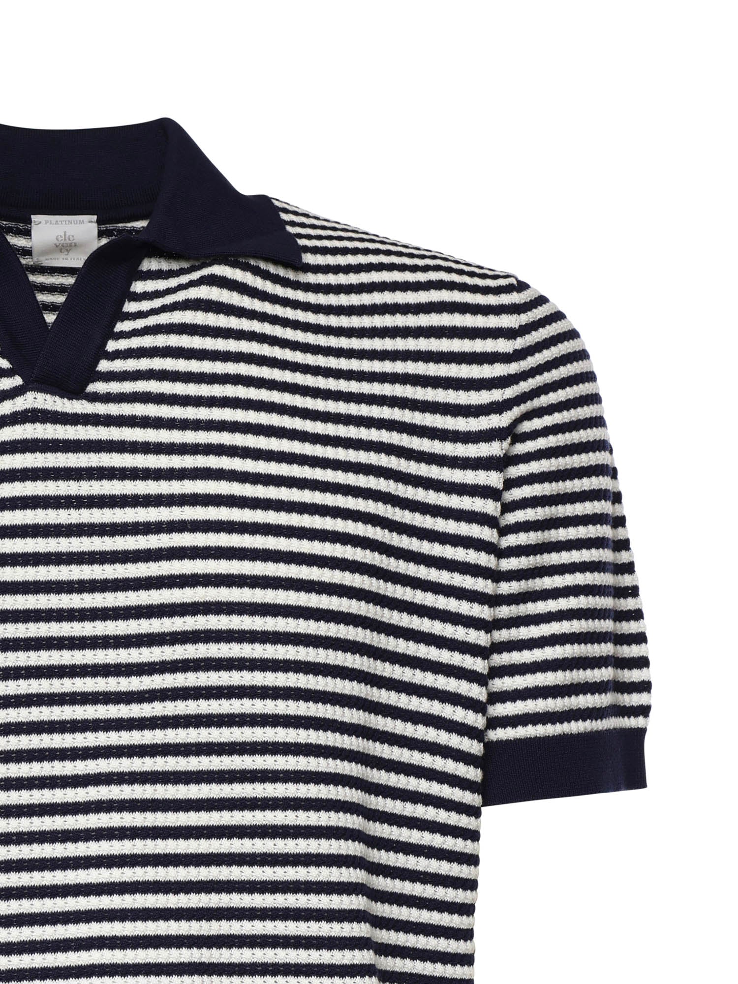 Polo a righe in cotone M76MAGM56MAG0M037 11-01 ELEVENTY 