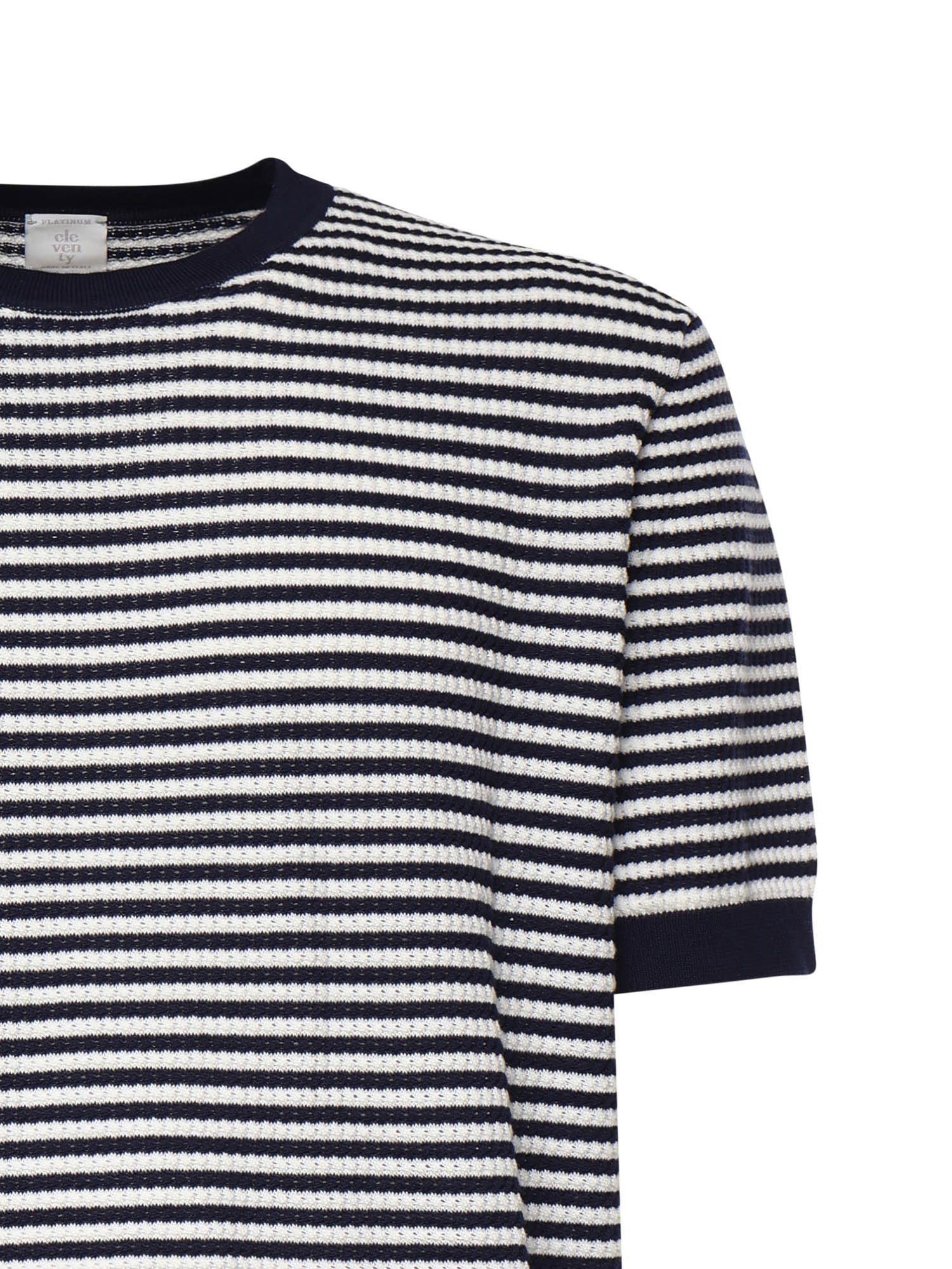 T-shirt a righe in cotone<BR/> M76MAGM57MAG0M037 11-01 ELEVENTY 