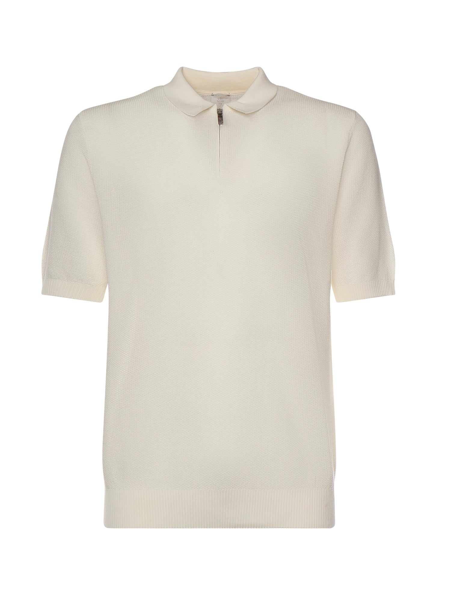 Polo con zip in cotone M76MAGM90MAG0M008 01 ELEVENTY 