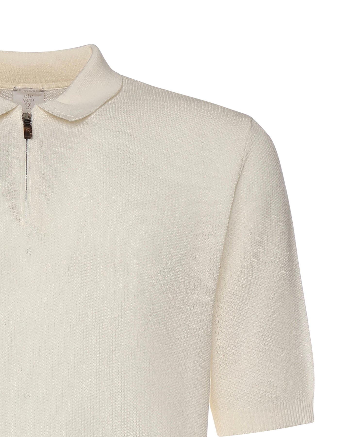 Polo con zip in cotone M76MAGM90MAG0M008 01 ELEVENTY 