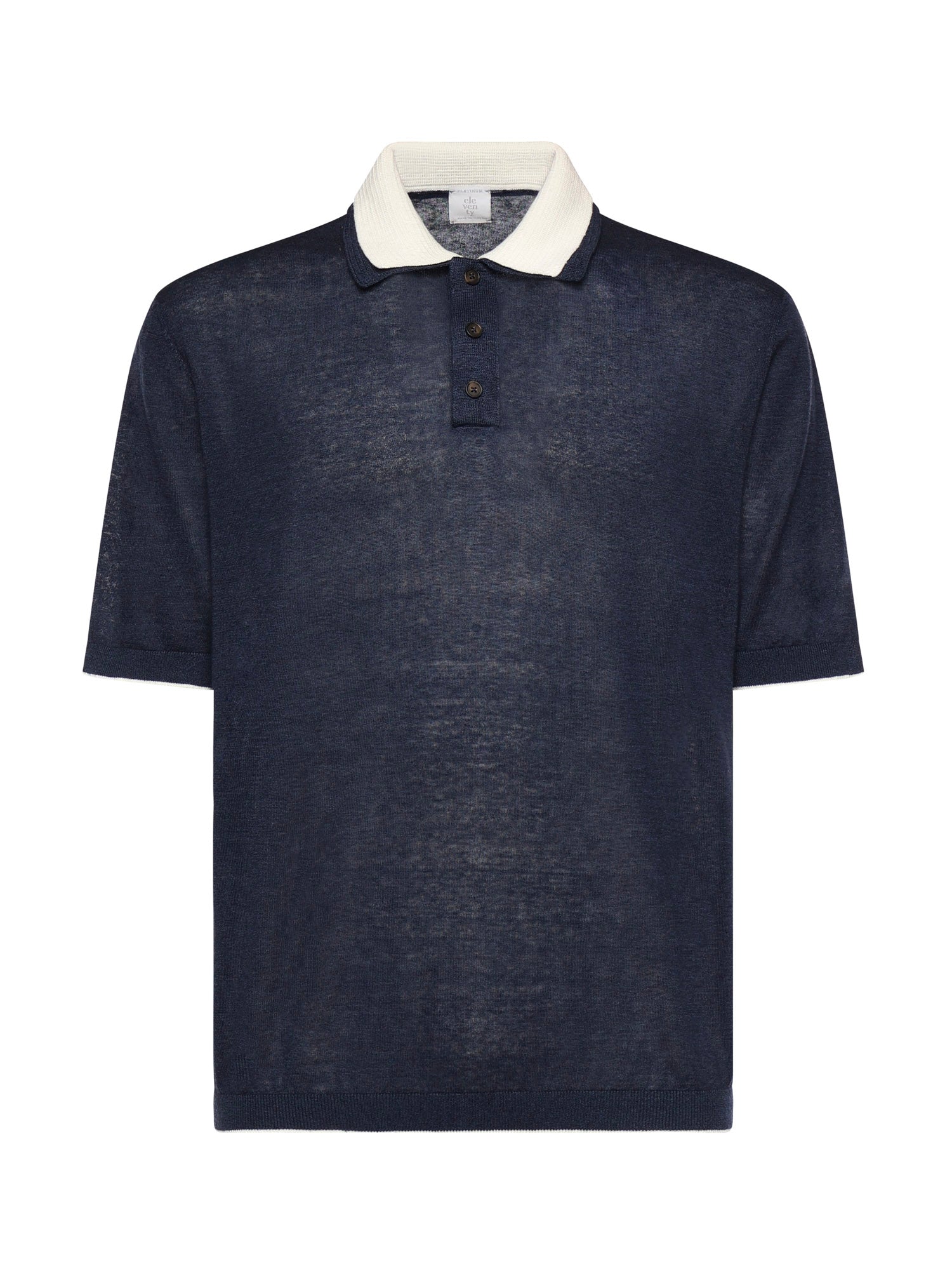 Polo in misto lino M76POLM01MAG0M059 11-01 ELEVENTY 